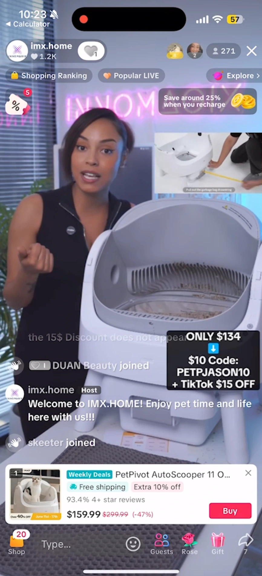 PetPivot TikTok Shop live stream
