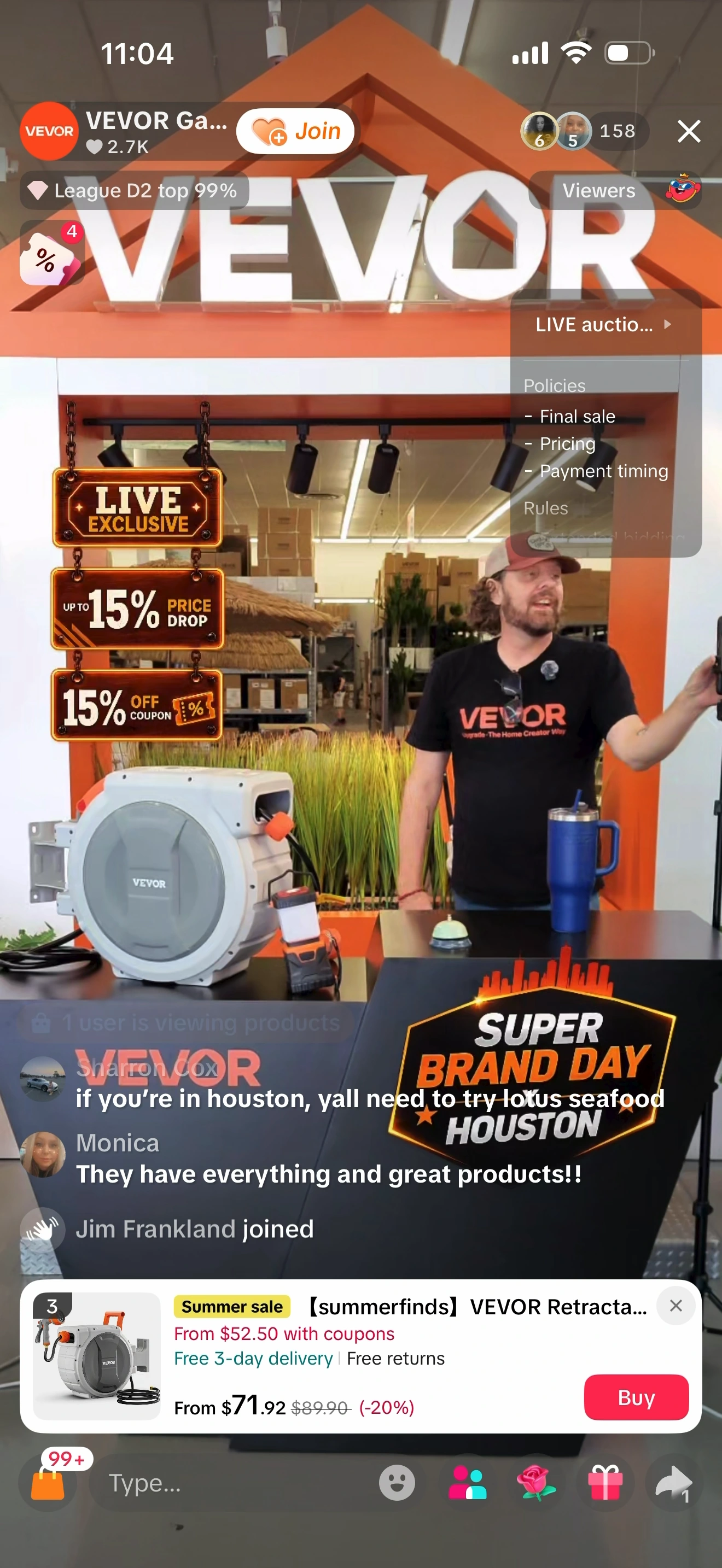 VEVOR Garden event live stream